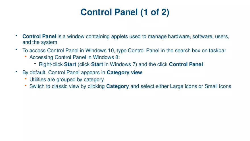 Windows Versions and Customer Service Lecture 3 - Page 1
