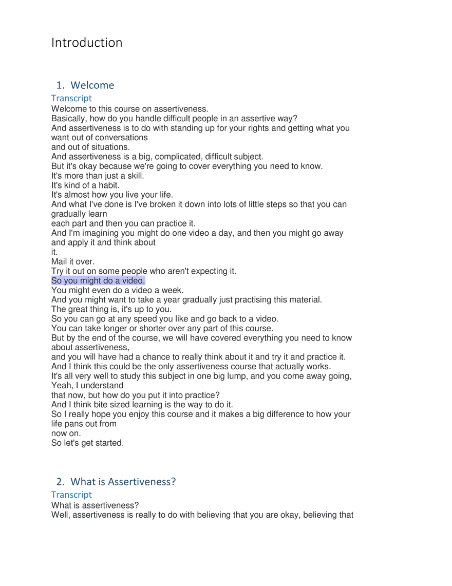 How to be Assertive and Likeable - Page 1