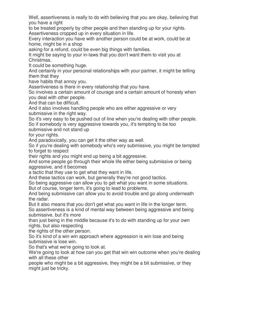 How to be Assertive and Likeable - Page 2