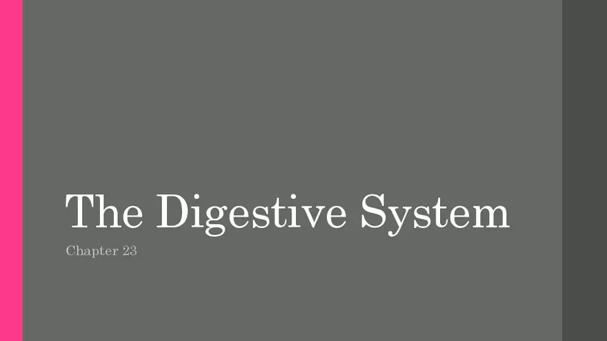 The Digestive System - Page 1