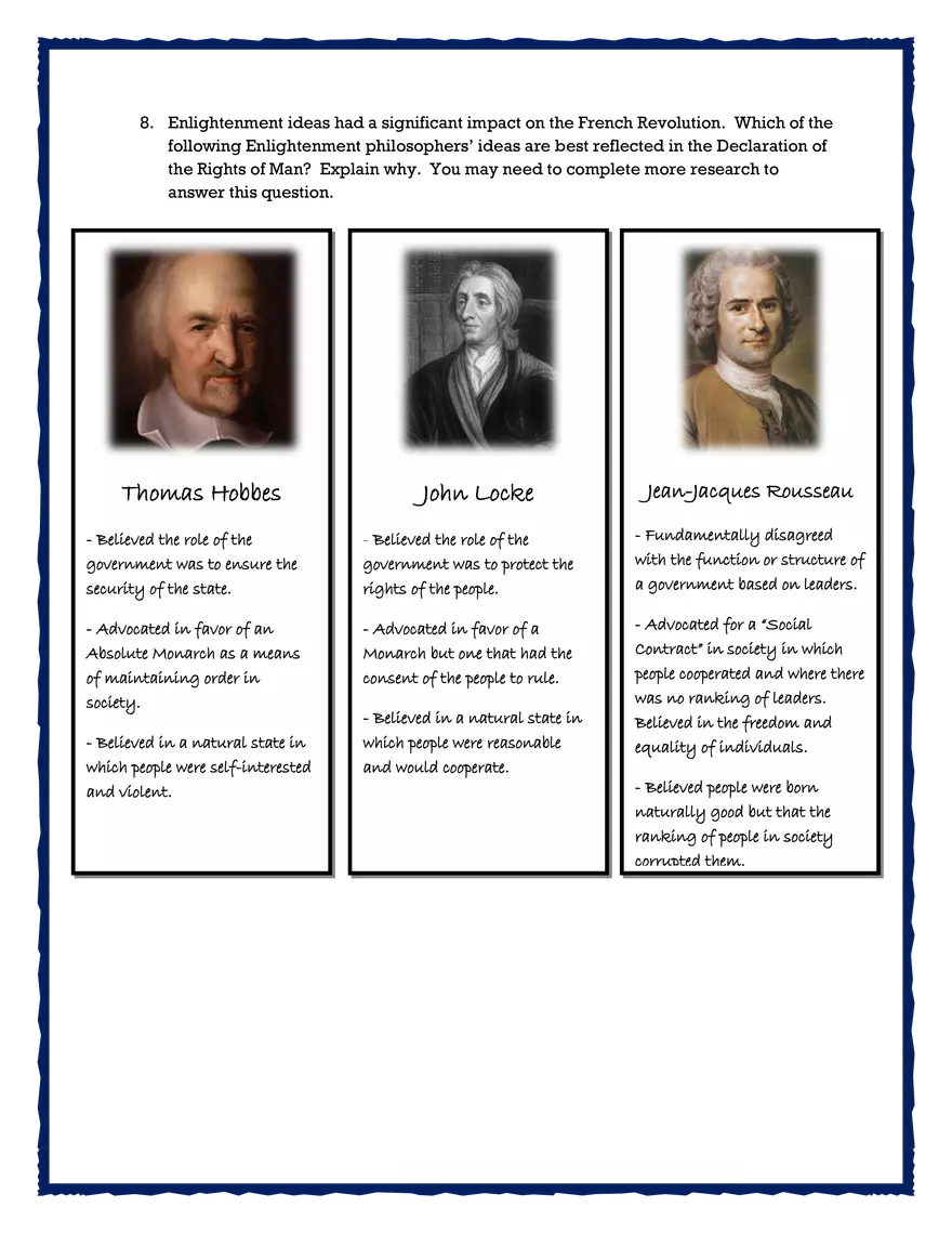 Declaration of the Rights of Man Source Analysis Student Version - Page 6