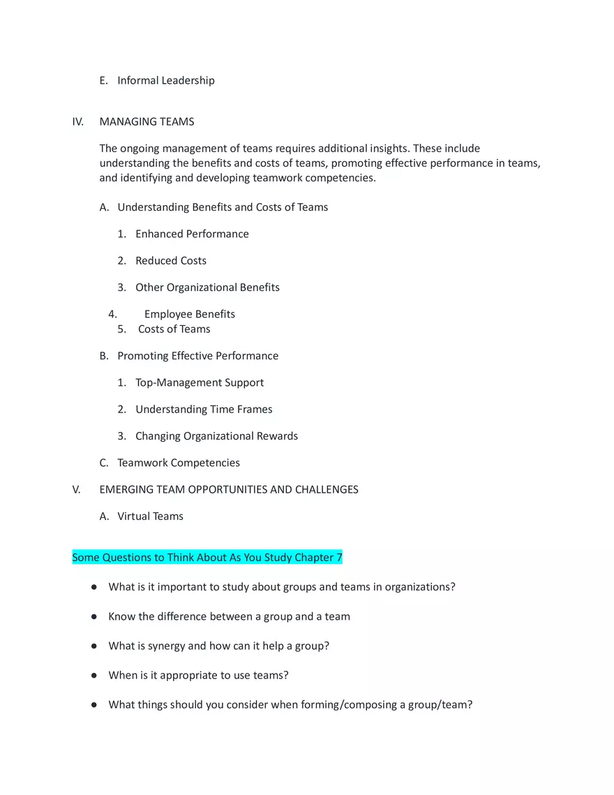 Groups and Teams Types and Characteristics - Page 2