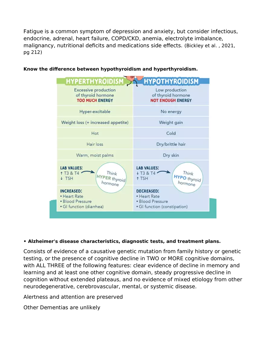 Health Assessment Exam #1 Blueprint - Page 6