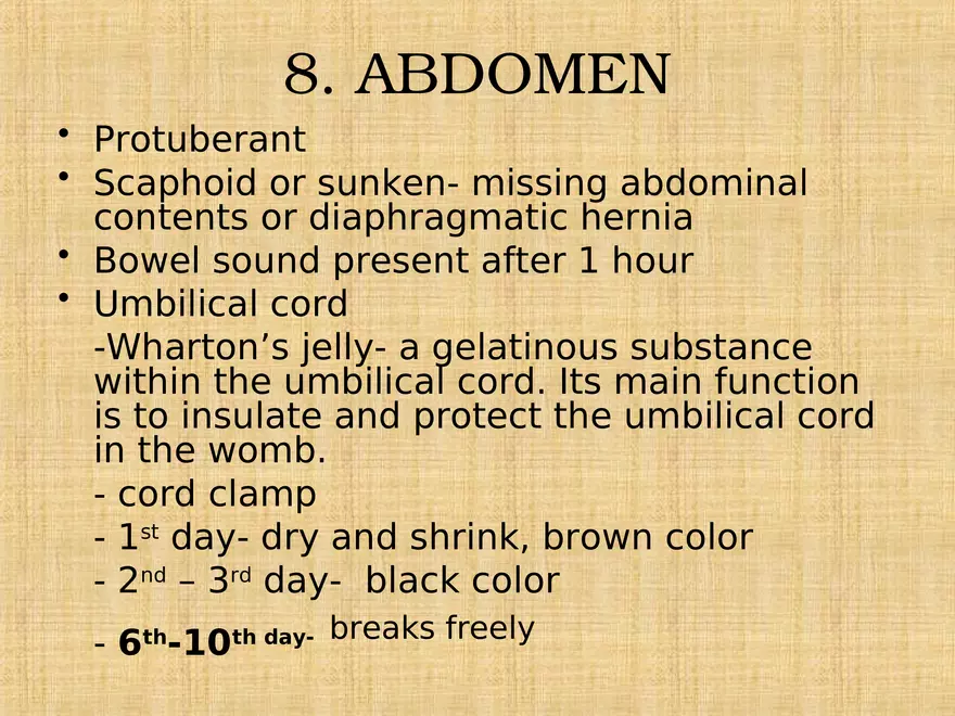 Profile of the Newborn Lecture Part 4 - Page 9