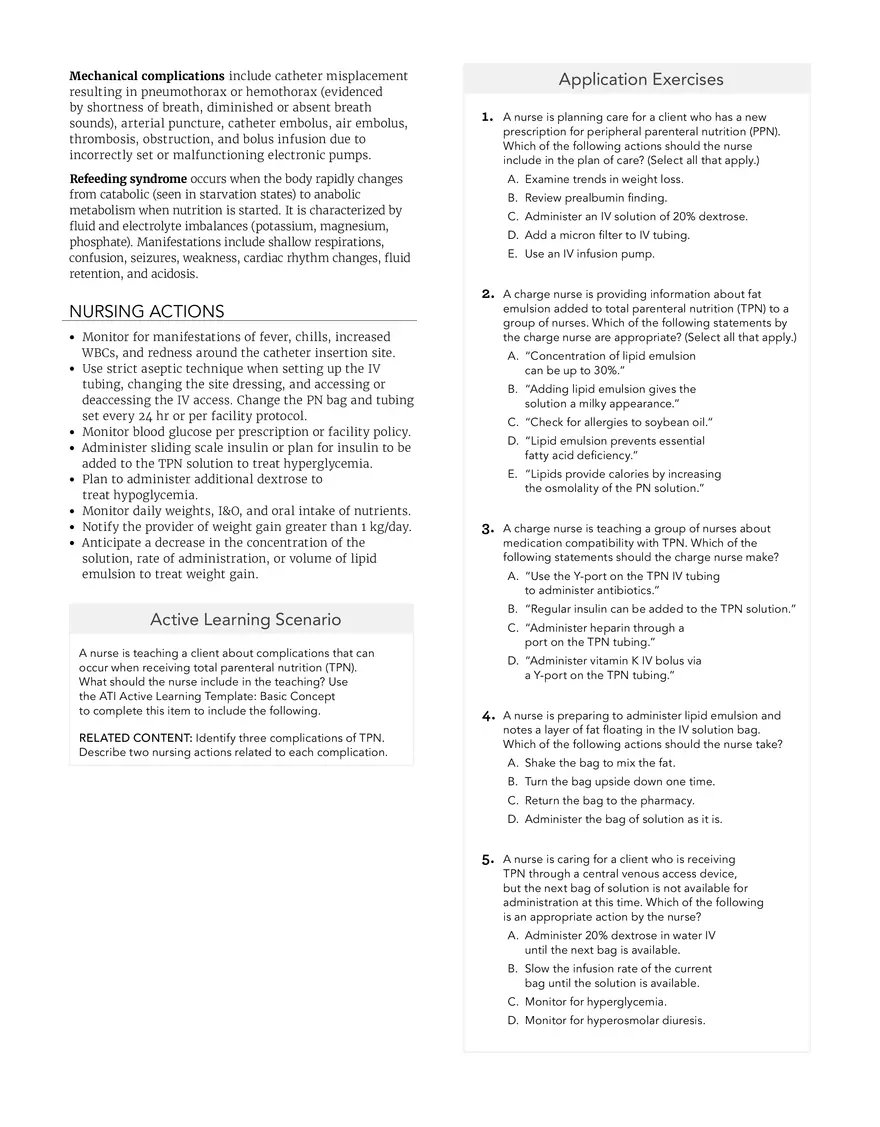 Total Parenteral Nutrition - Page 3