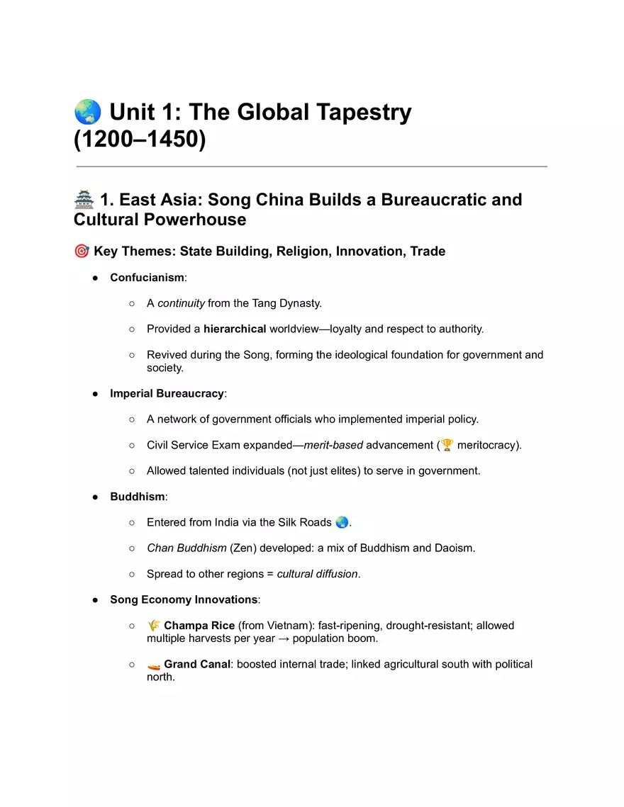 The Global Tapestry (1200–1450) - Page 1