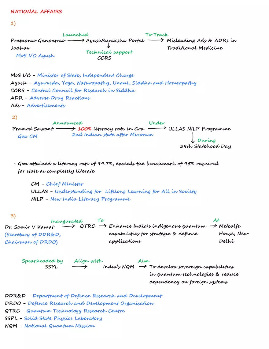 Recent National Developments in Health - Page 1