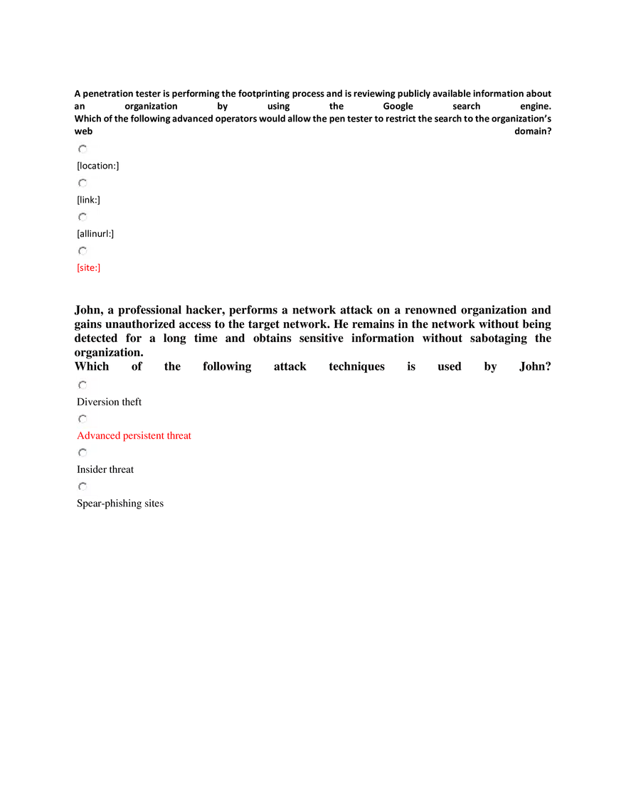 Google Dorking and Cyber Kill Chain Stages in Penetration Testing - Page 2