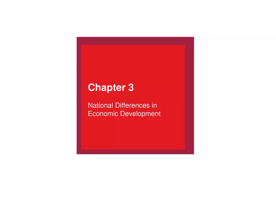 National Differences in Economic Development - Page 1
