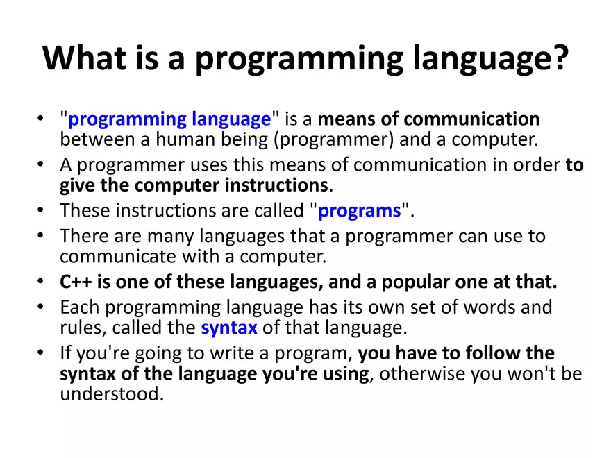 Introduction, Basics of C++ Lecture 1 - Page 2