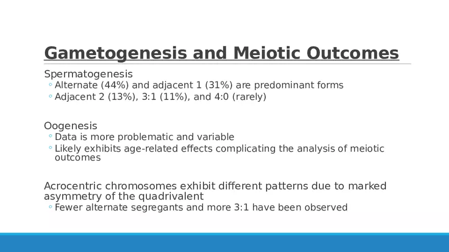 Summary of Aneuploidies Part 3 - Page 7
