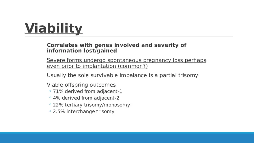 Summary of Aneuploidies Part 3 - Page 8