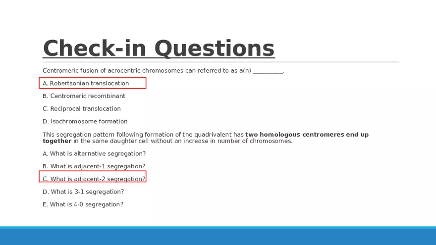 Summary of Aneuploidies Part 3 - Page 9