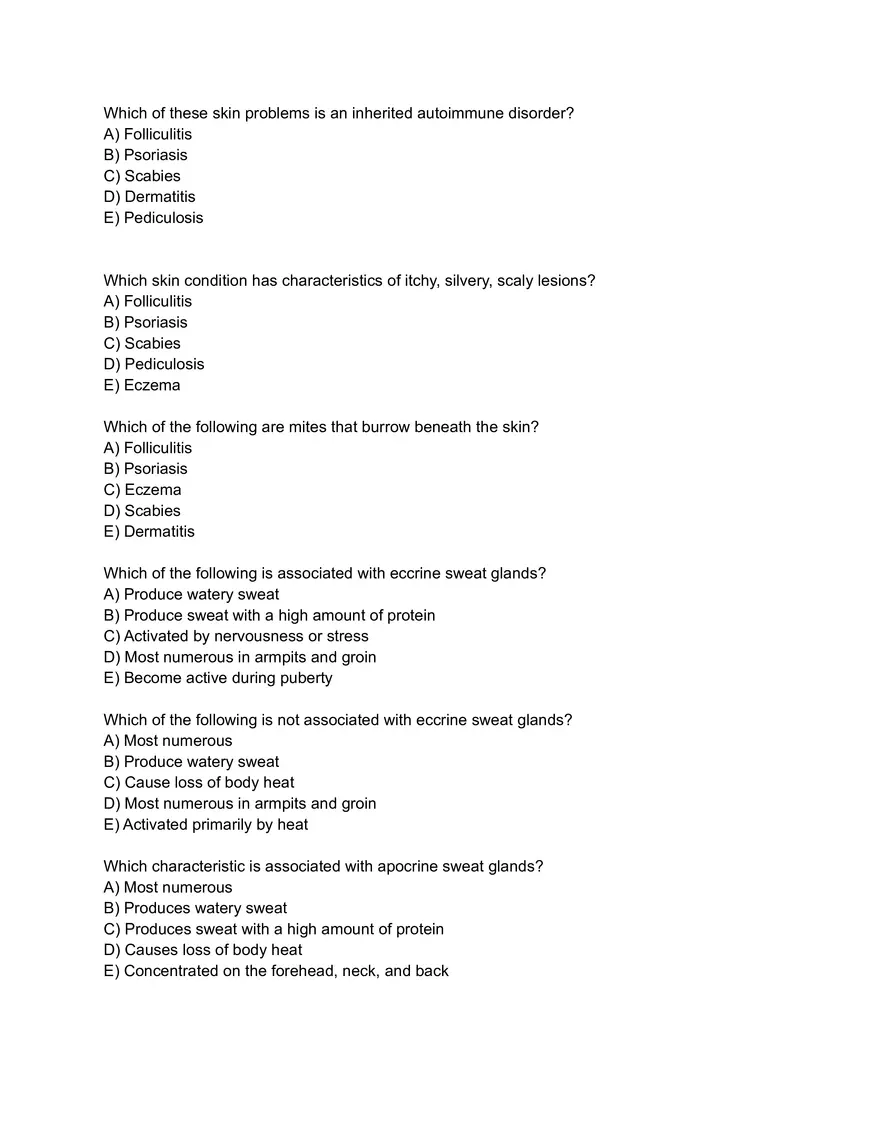 Structure and Function of the Skin Anatomy and Physiology Review - Page 4
