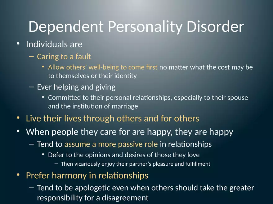 Dependent Personality Disorder - Page 2