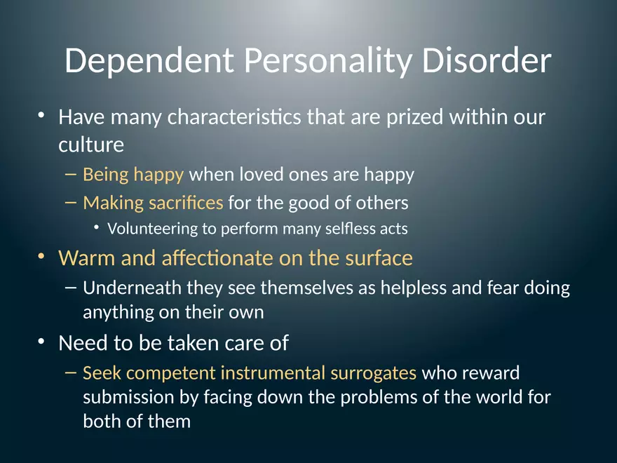 Dependent Personality Disorder - Page 3