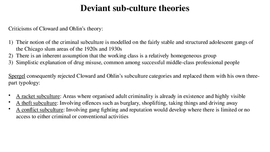 Theories of Crime Unit 3 Part 4 - Page 7