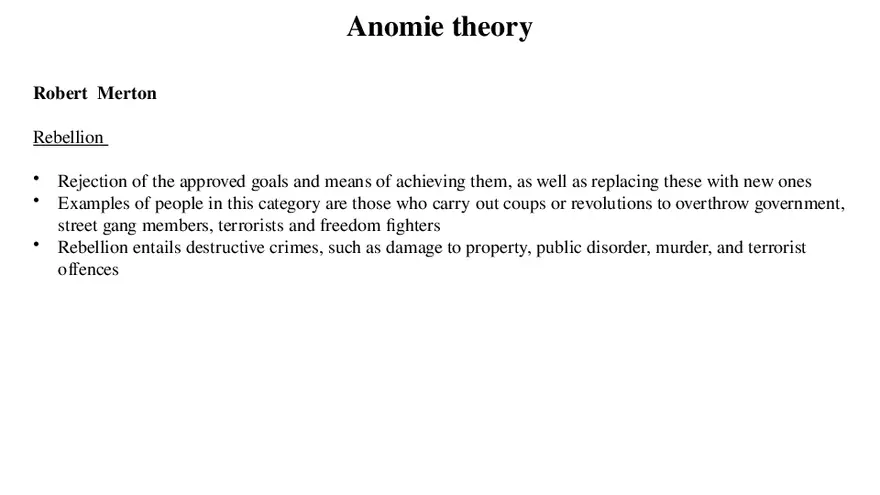 Theories of Crime Unit 3 Part 4 - Page 1