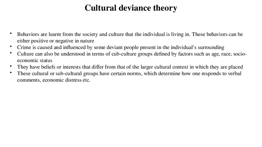 Theories of Crime Unit 3 Part 4 - Page 4