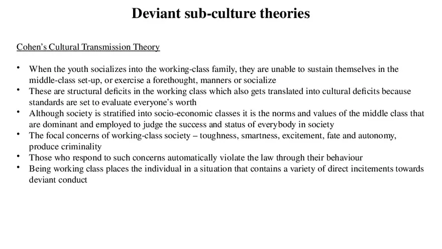 Theories of Crime Unit 3 Part 4 - Page 5