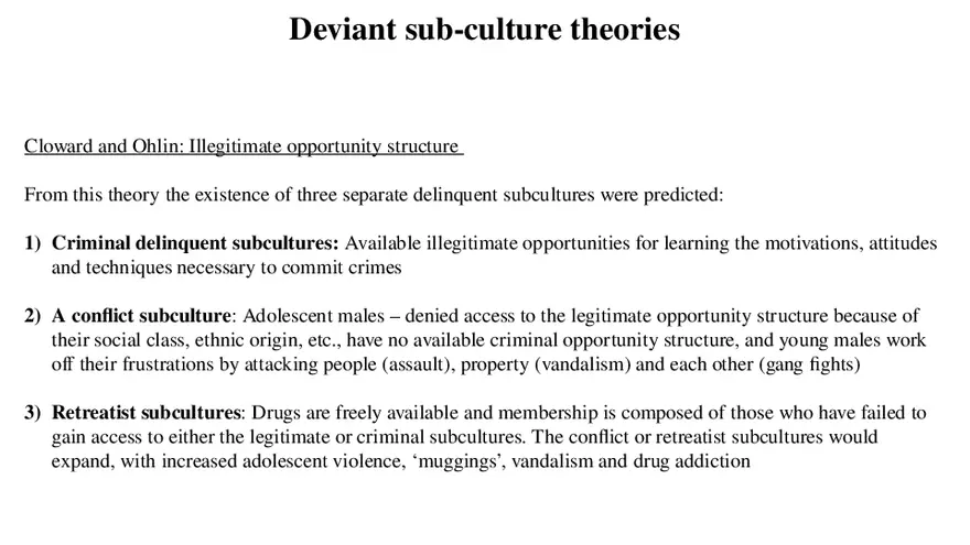 Theories of Crime Unit 3 Part 4 - Page 6