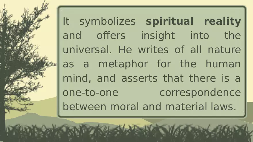 Nature by Ralph Waldo Emerson Lecture Part 3 - Page 9