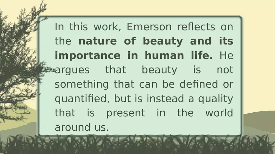Nature by Ralph Waldo Emerson Lecture Part 3 - Page 2