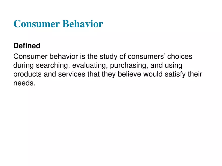 Consumer Behavior - Page 4