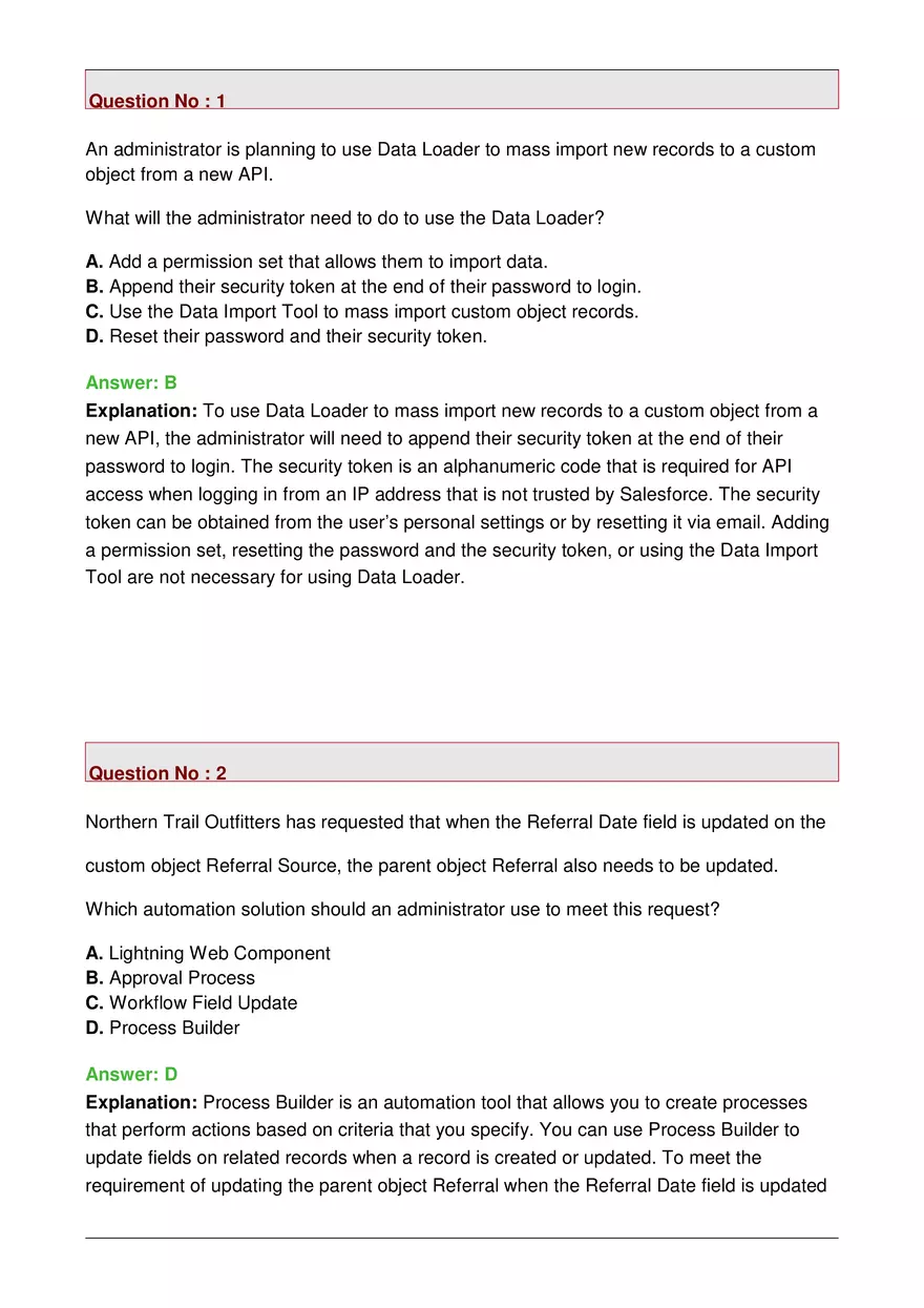 Salesforce Data Loader Access Requirements - Page 1