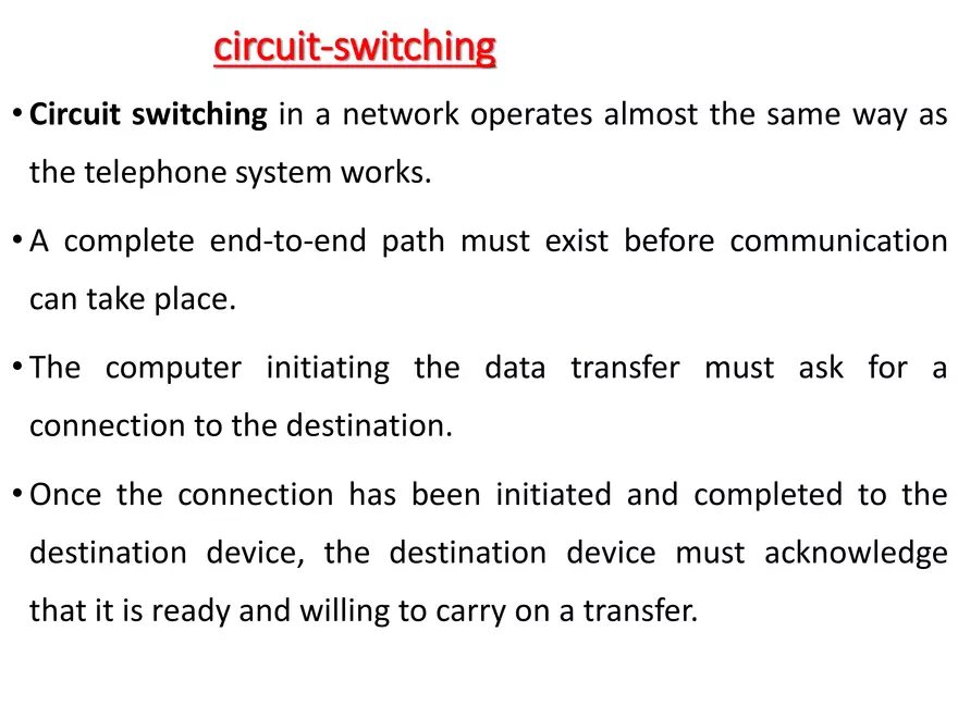 Switched Communication Network - Page 43