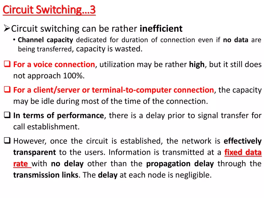 Switched Communication Network - Page 45