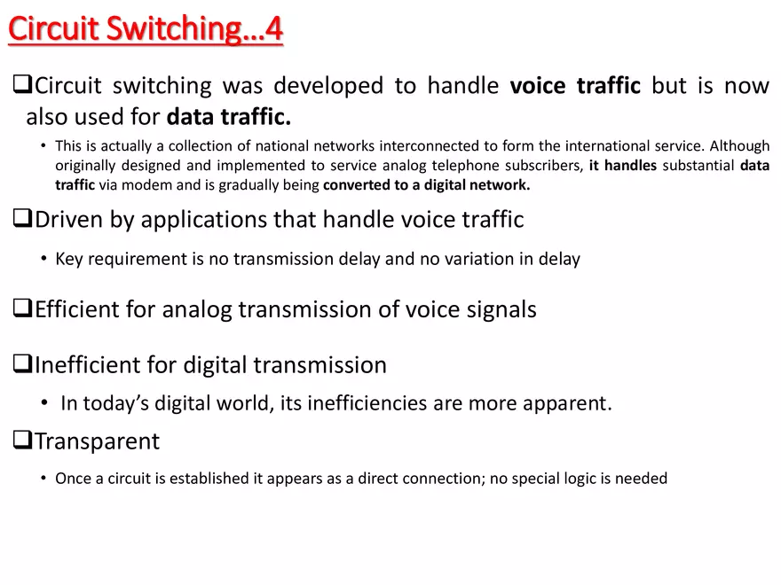 Switched Communication Network - Page 4