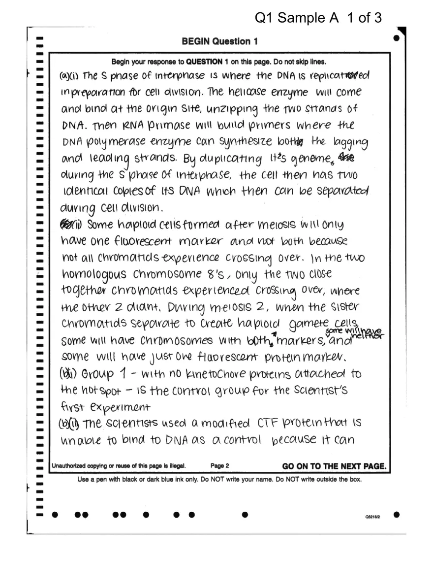 AP Sample Student Responses and Scoring Commentary - Page 8