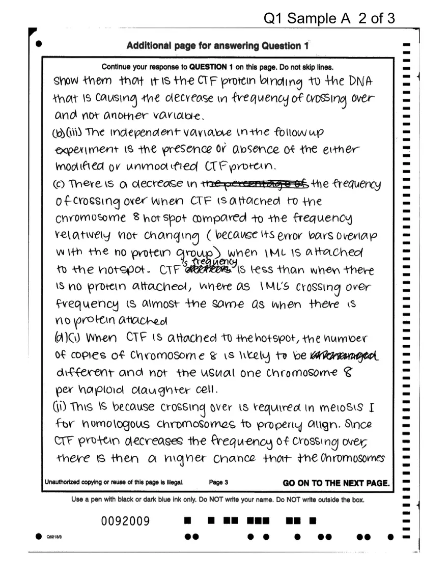 AP Sample Student Responses and Scoring Commentary - Page 9