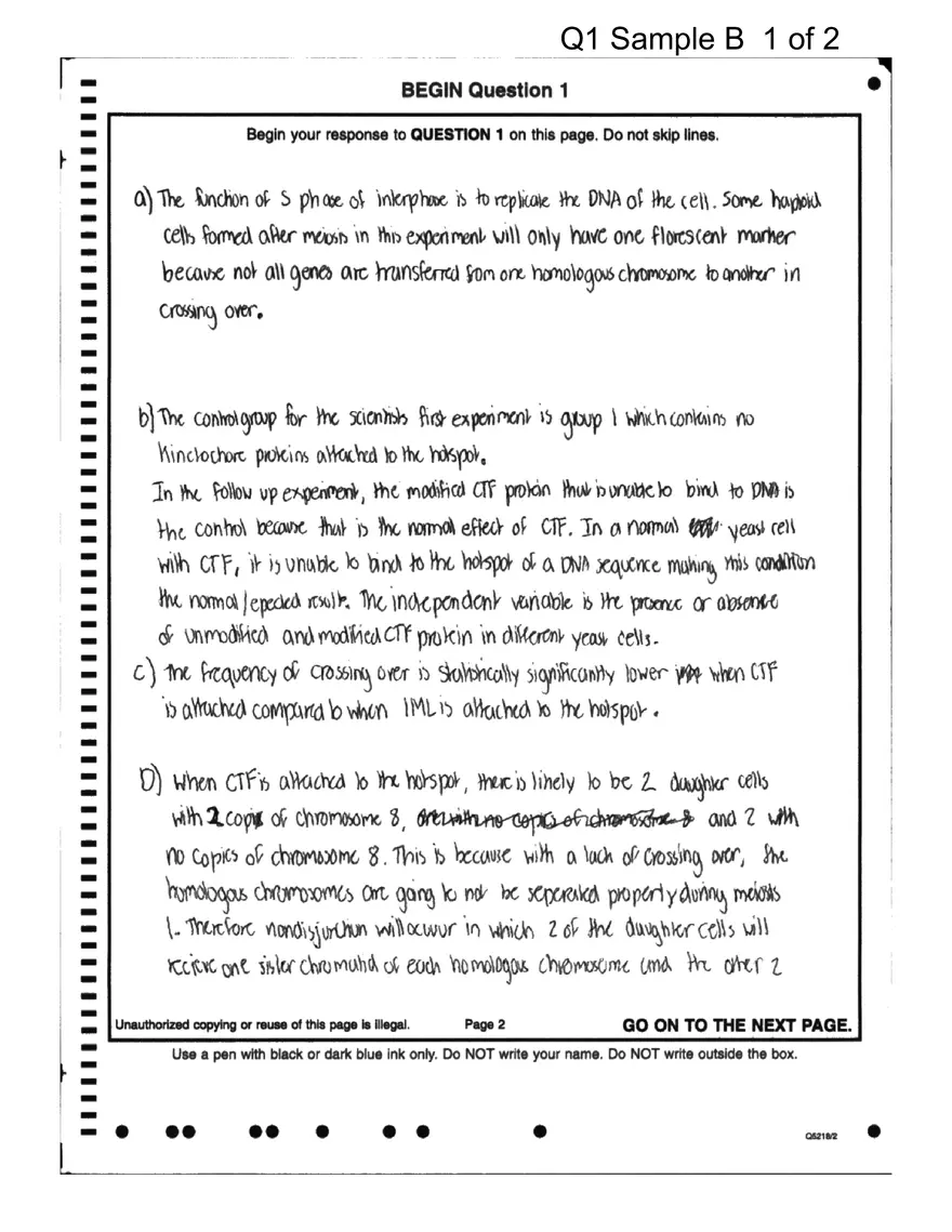 AP Sample Student Responses and Scoring Commentary - Page 11