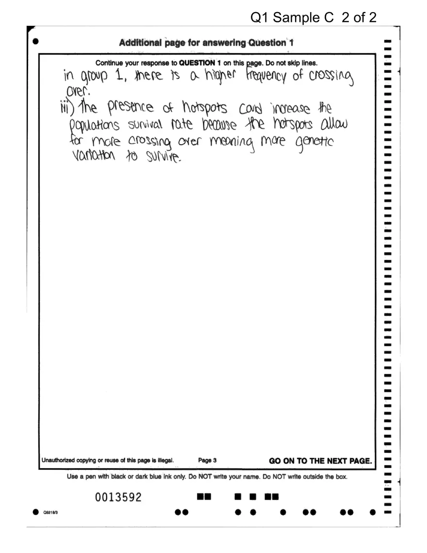AP Sample Student Responses and Scoring Commentary - Page 3