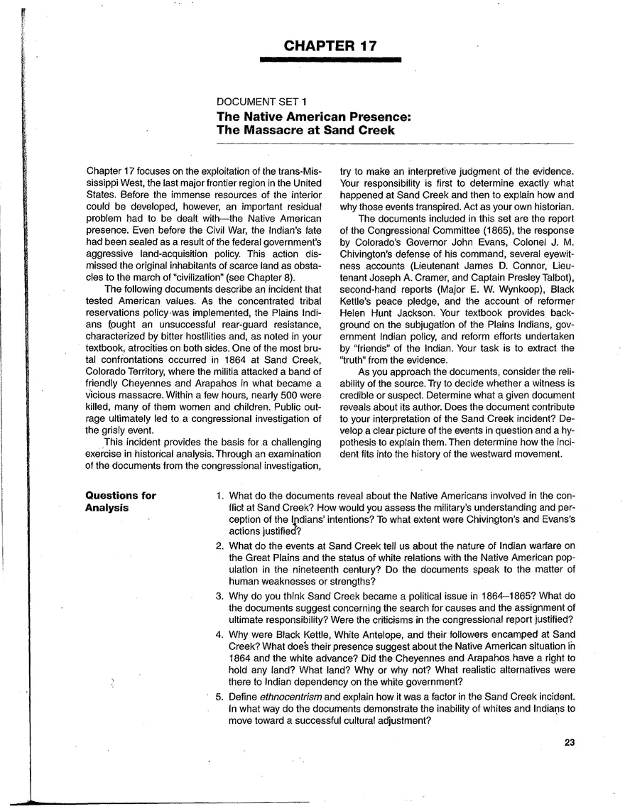 Sand Creek Massacre DBQ 2021 - Page 2