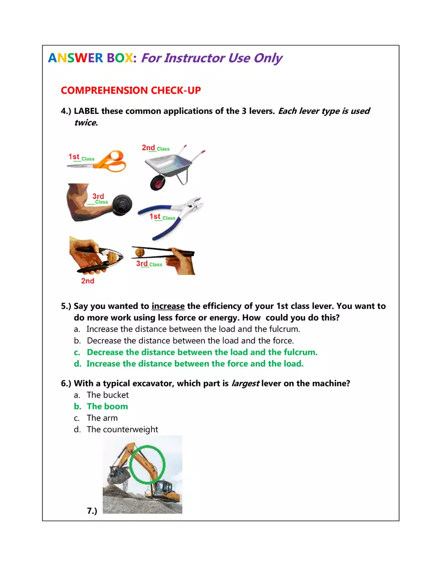 Physical Science Lab the Lever Other Simple Machines #1 - Page 9