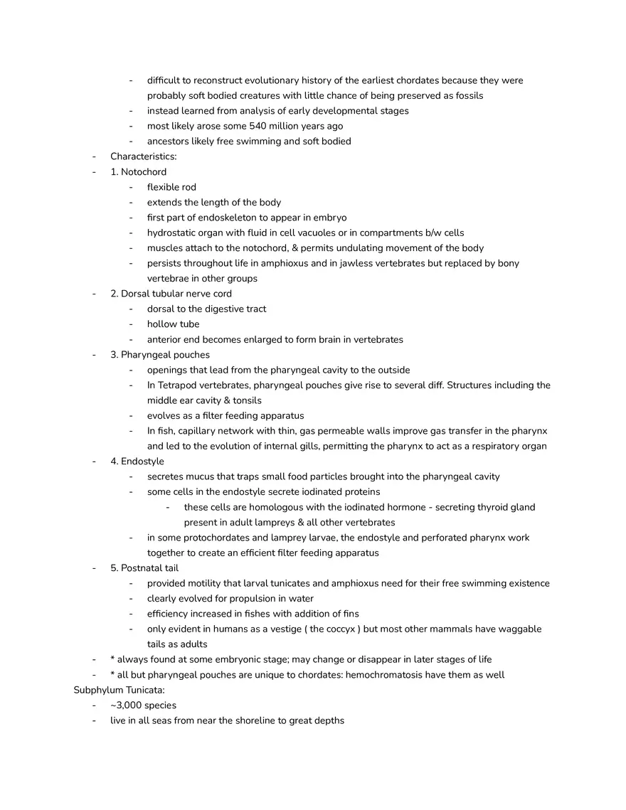 Chordates - Characteristics and Classification - Page 2