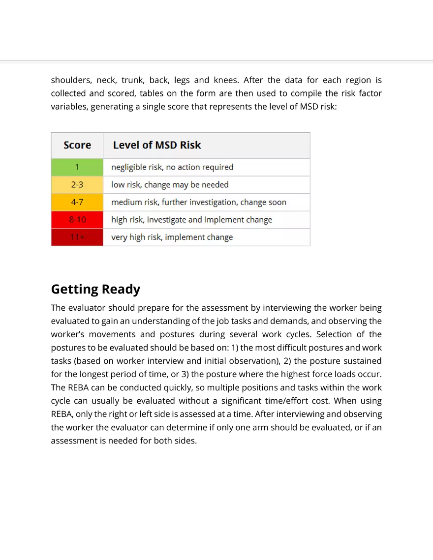 Rapid Entire Body Assessment - Page 3