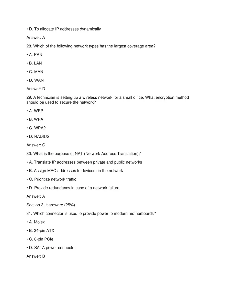 Mobile Devices Exam Answers - Page 8