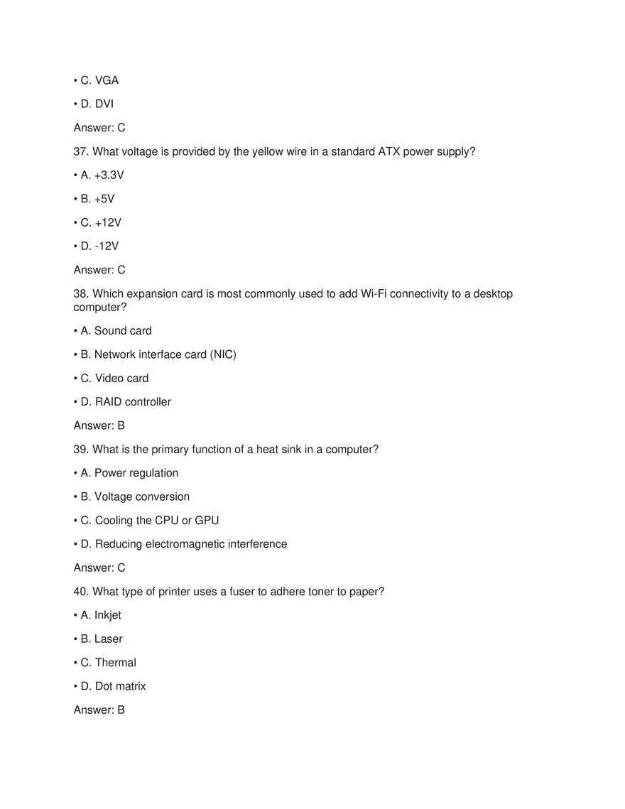 Mobile Devices Exam Answers - Page 10