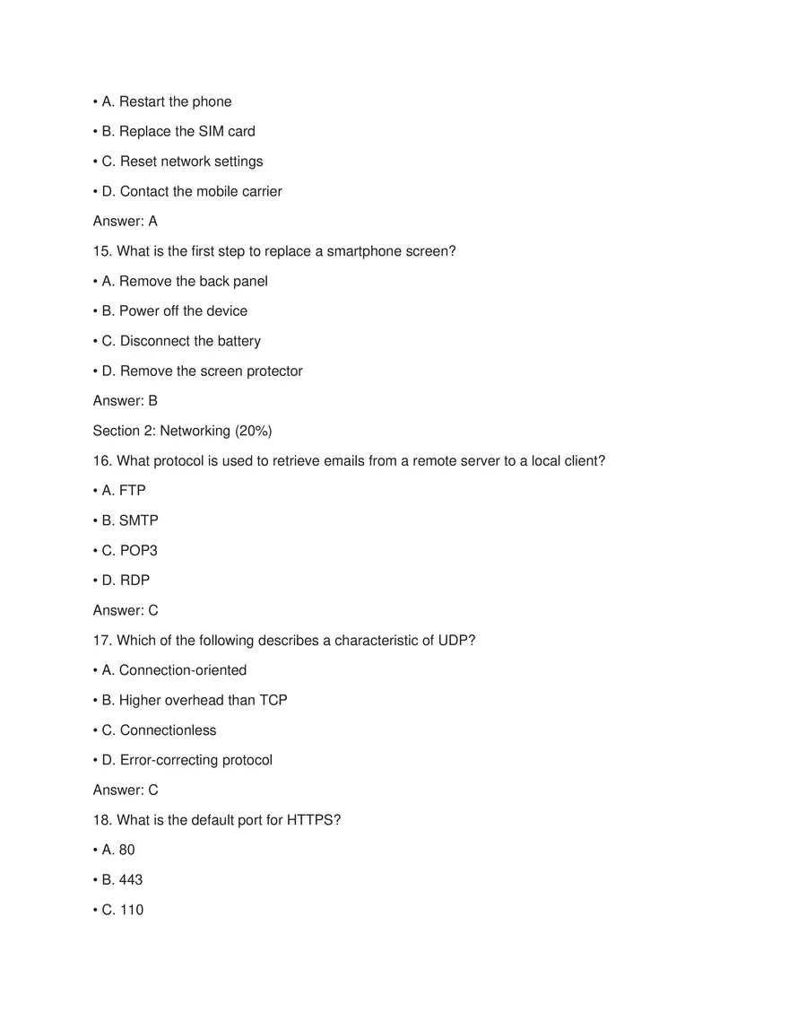 Mobile Devices Exam Answers - Page 5