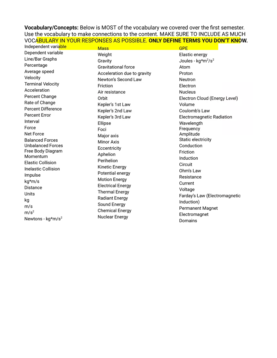 Independent and Dependent Variables - Page 1