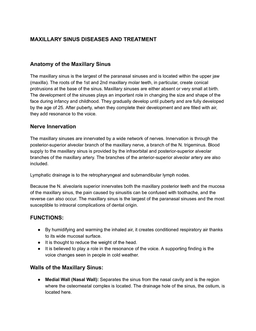 Anatomy of the Maxillary Sinus - Page 1