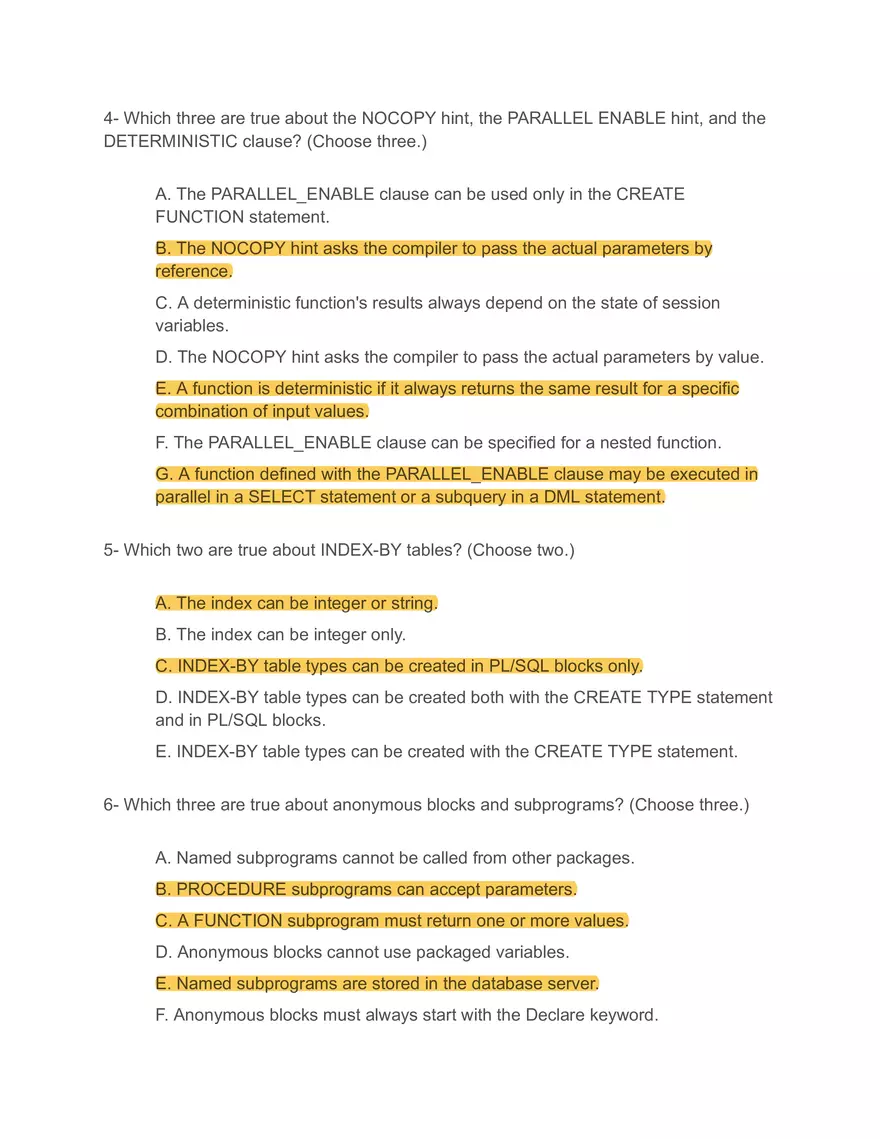 Deprecated PL SQL Elements - Page 2