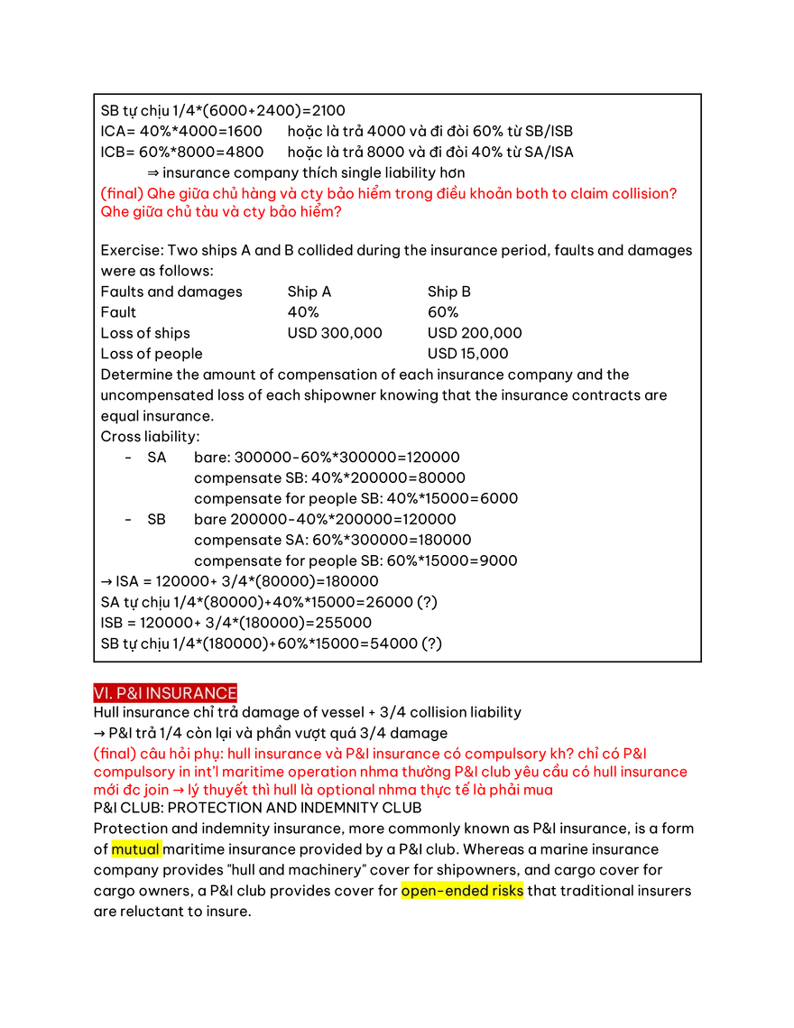 Marine Insurance Study Guide Part 5 - Page 2