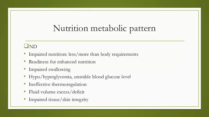 Nutrition Metabolic Pattern - Page 4