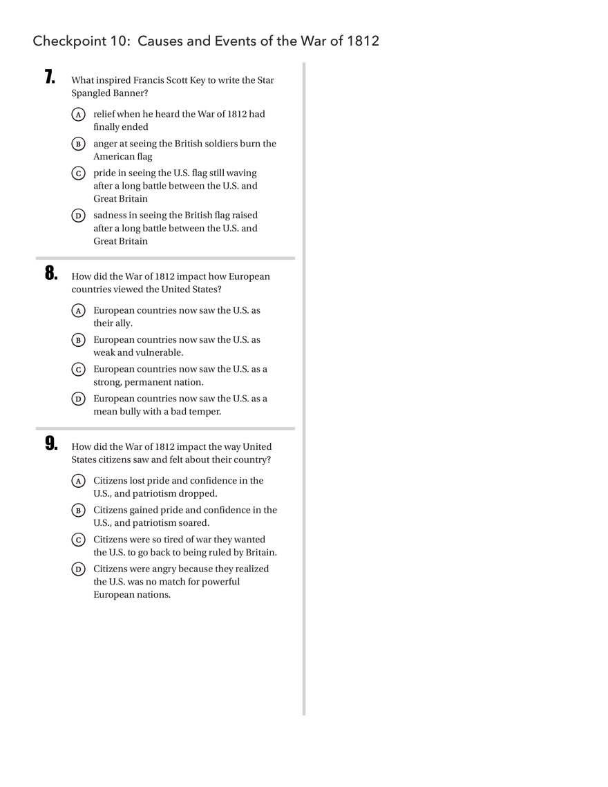 Causes and Events of the War of 1812 - Page 2