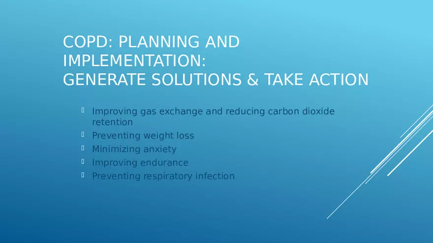 Chronic Obstructive Pulmonary Disease (COPD) Part 3 - Page 1